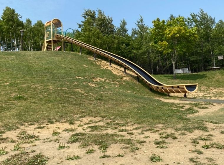輪厚自然公園の巨大滑り台